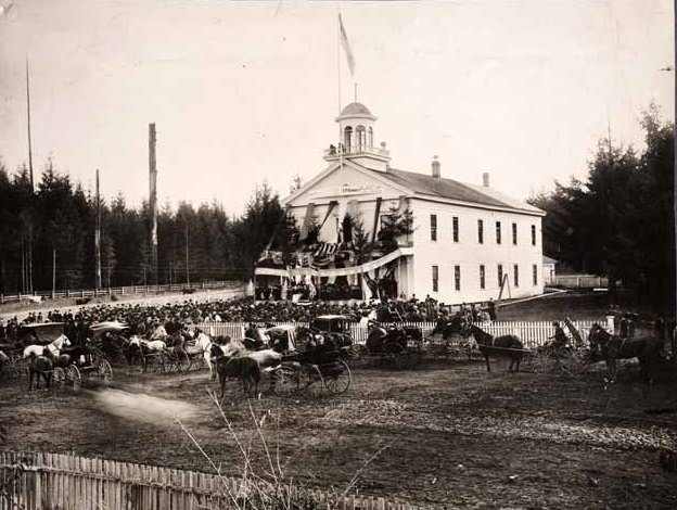 Statehood Day in Olympia, on November 18, 1889.