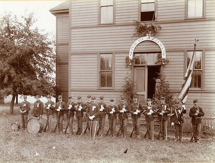 Gathering of Sons of Veterans, Olympia, 1880s