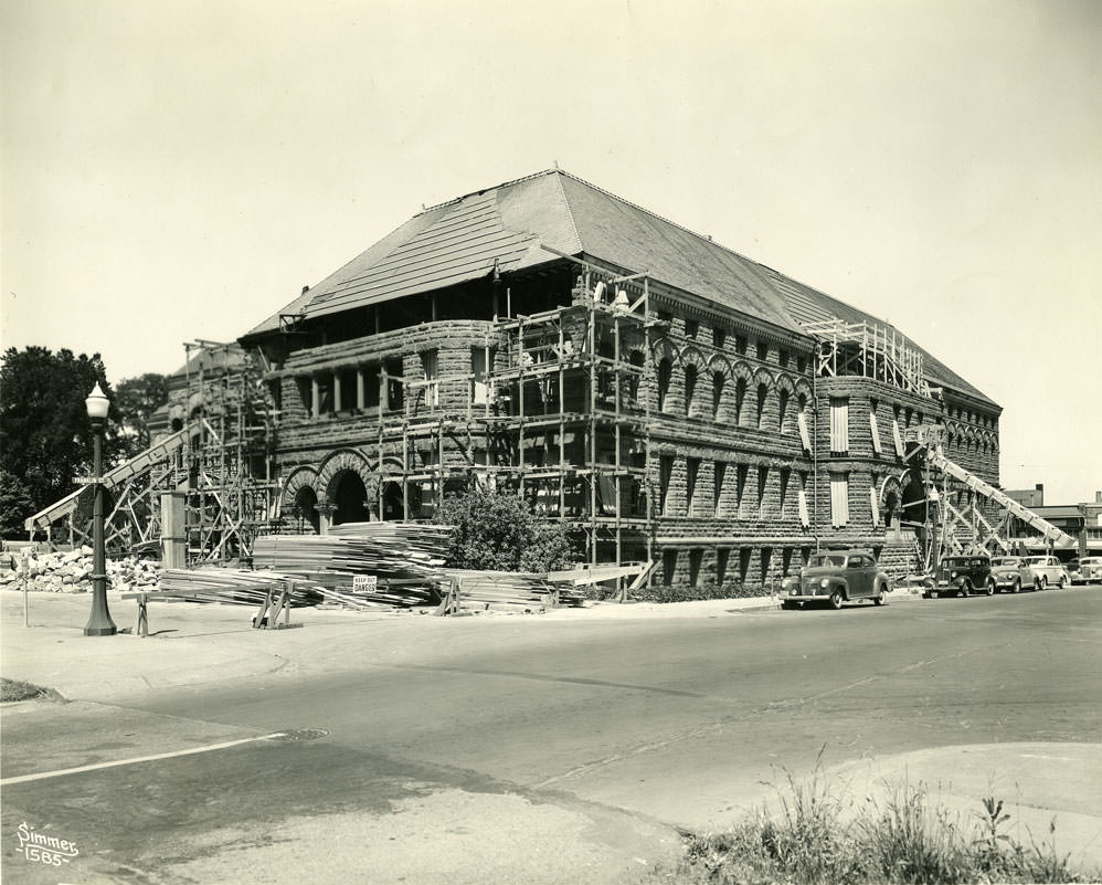 Repair of Old State Capitol Building after 1949 earthquake