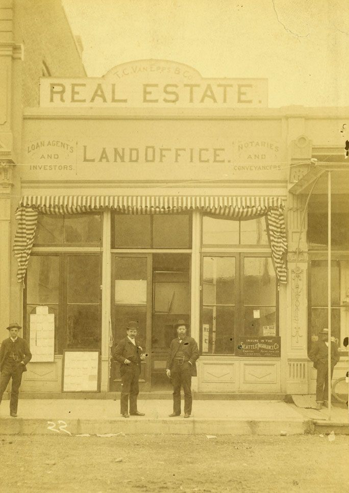 T.C. Van Epps Real Estate Store, 1889