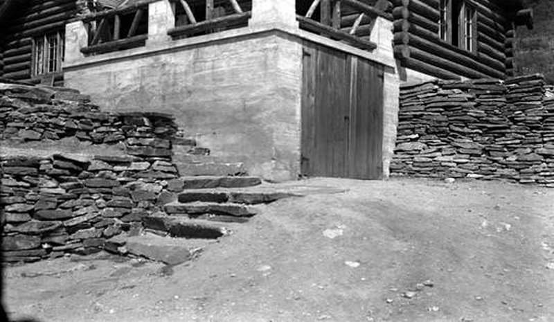 Steps to Vista House in Mount Spokane State Park, 1935