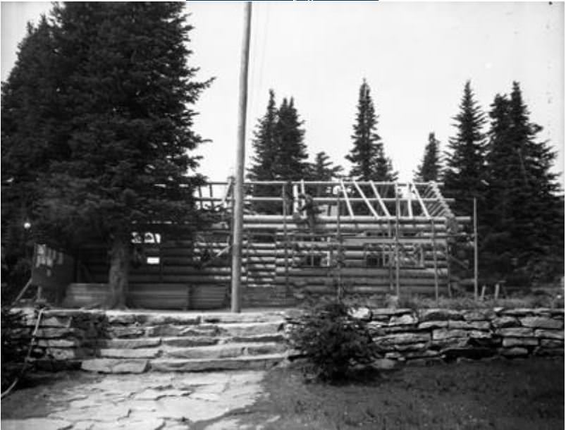 Laying the rafter, 1933