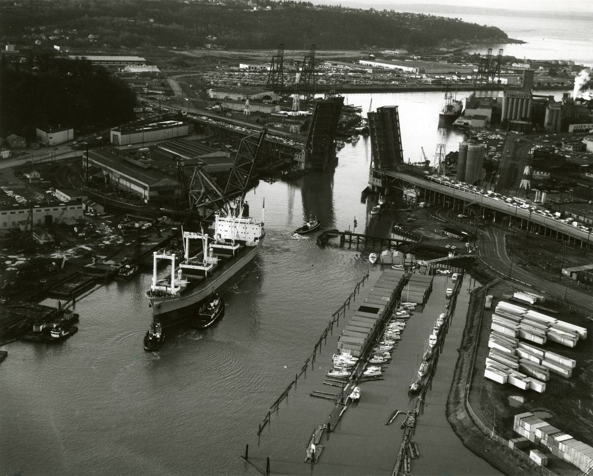 Spokane Street Bridge, 1950s