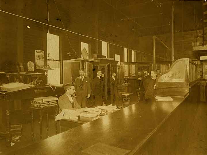Employees in Tacoma Mill Co. Office, Tacoma, 1900