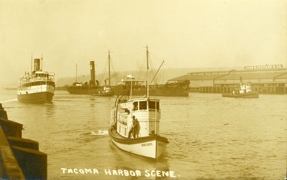 Tacoma Harbor Scene, 1908