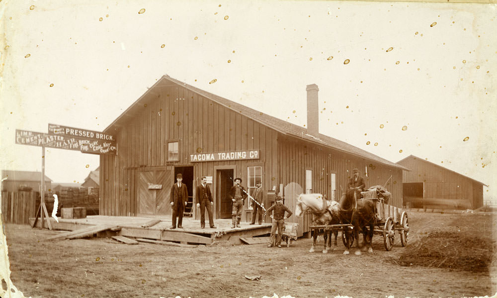 Tacoma Trading Co. at 19th and Dock Streets, Tacoma, 1890