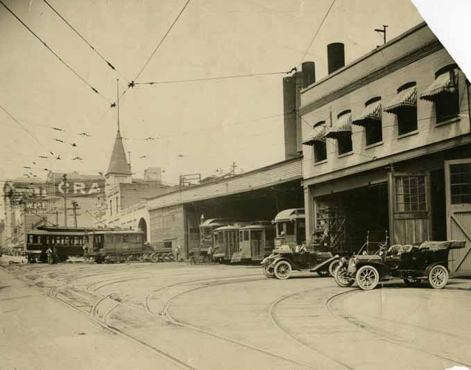 Tacoma Streetcar Barns, 1914