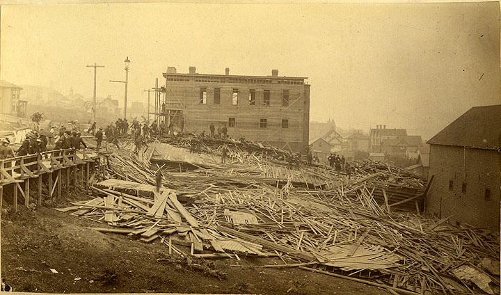 Corner of Tacoma and 17th St., Tacoma, 1889