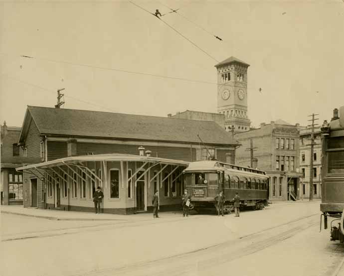 Interurban Train Station, Tacoma, Washington, 1914
