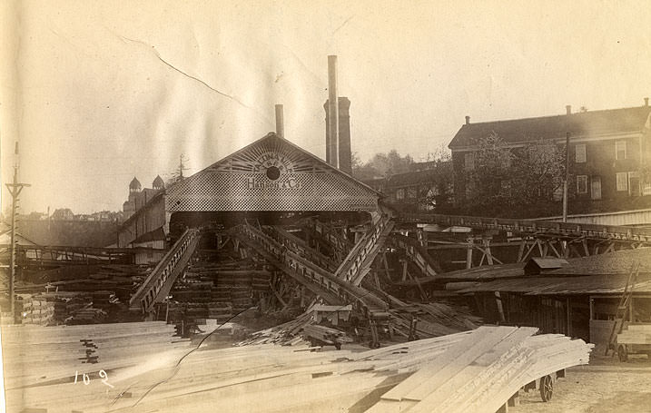 Hanson's Sawmill, Tacoma, 1889