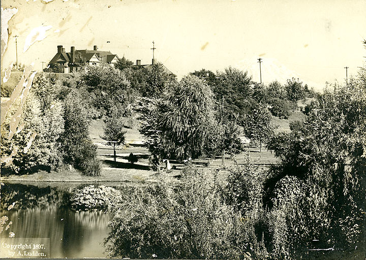 Mt. Tacoma from Wright Park, 1897