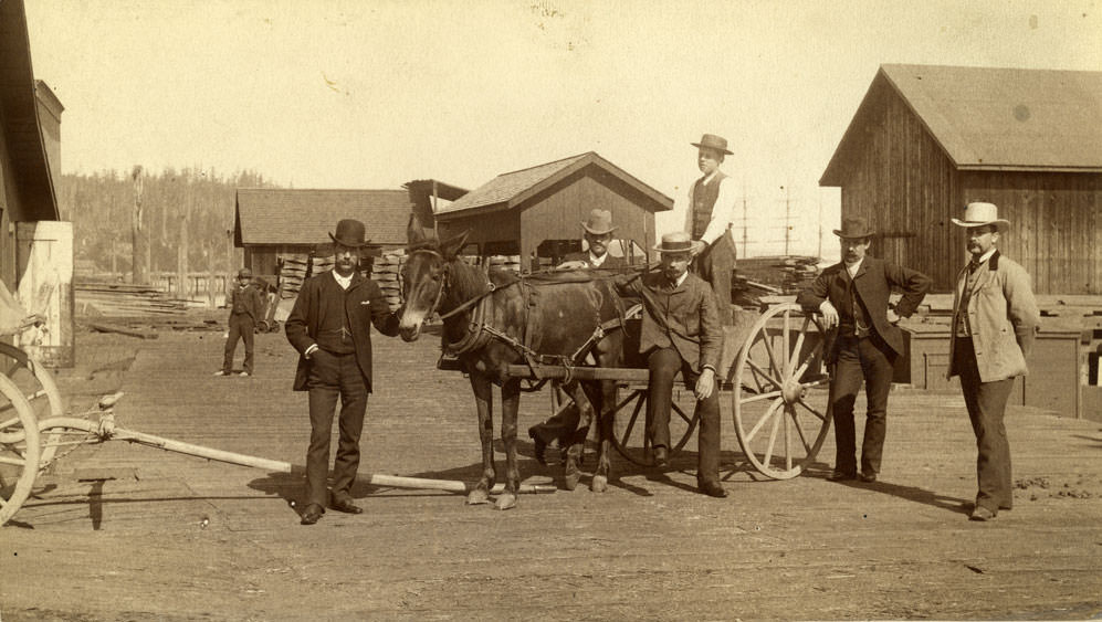 Possibly Tacoma Mill Company, Tacoma, 1885