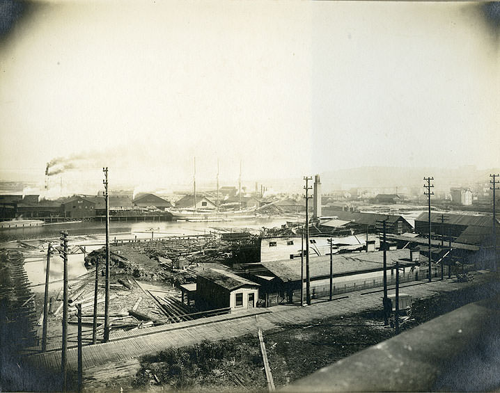 View of Tacoma Tideflats and Businesses, 1910