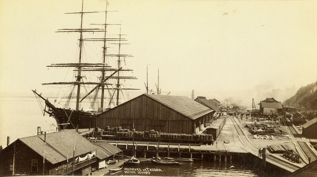 Wharves of Tacoma / Ocean Wharf, 1893