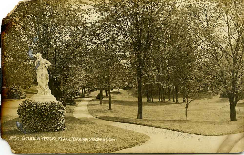 Scene in Wright Park, Tacoma, 1913