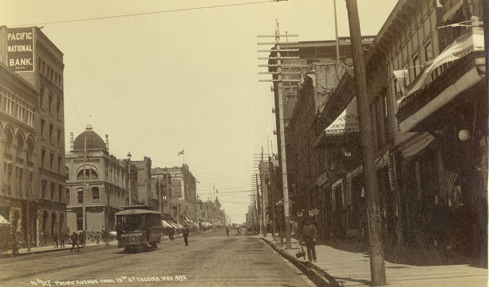 No. 817 Pacific Avenue from 13th Street, Tacoma, 1892
