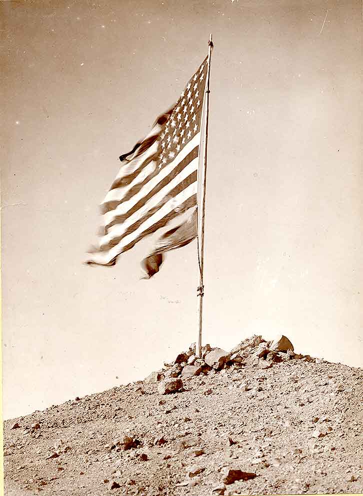 Oscar Brown Flag, Mount Tacoma, 1893