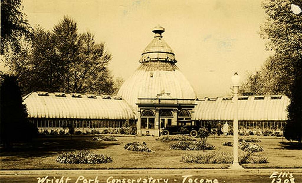 Wright Park Conservatory, Tacoma, 1930
