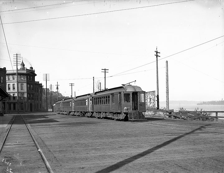 Puget Sound Electric Railway Train at Tacoma Station, 1904