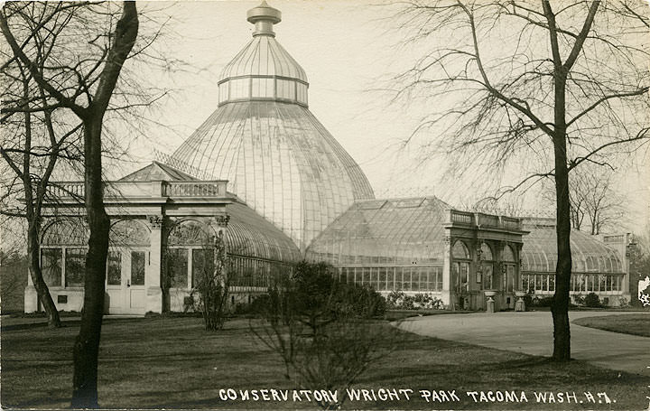 Conservatory, Wright Park, Tacoma, 1909