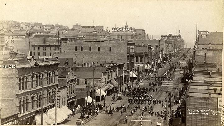 Pacific Avenue, Tacoma, 1890