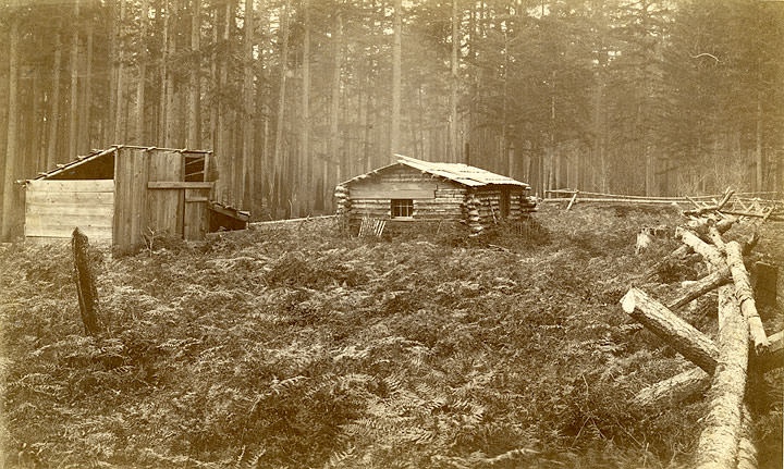 Log Cabin, Tacoma, 1885