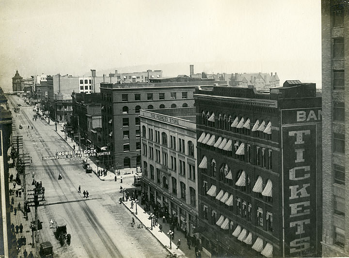 Pacific Avenue, Looking North, Tacoma, 1910