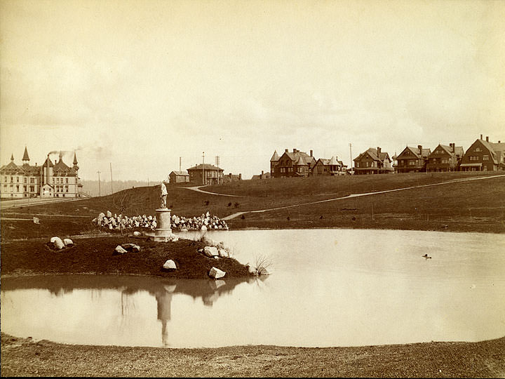 Wright Park looking east, Tacoma, 1890