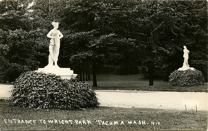 Entrance to Wright Park, Tacoma, 1908