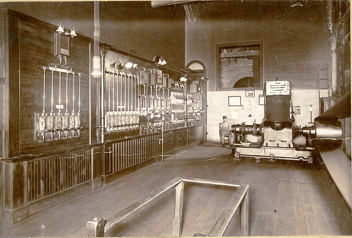 F.J.W. Andersen, Engineer, Tacoma Railway & Power Company Power House, 1890.