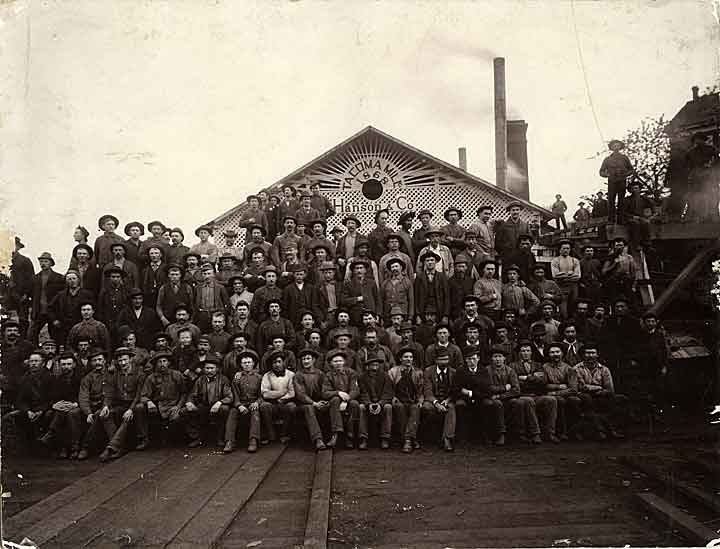 Tacoma Mill Co. workers, Tacoma, 1885