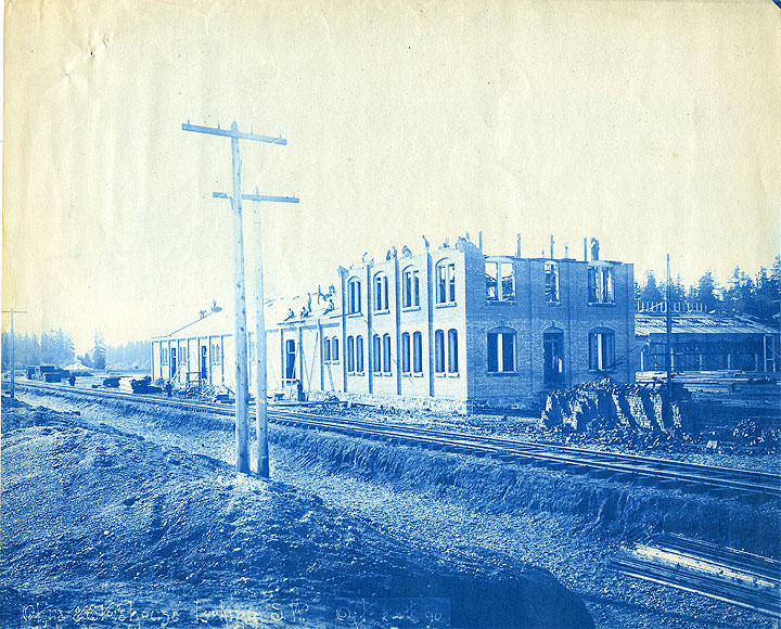 Northern Pacific Railroad Shops, South Tacoma, 1890