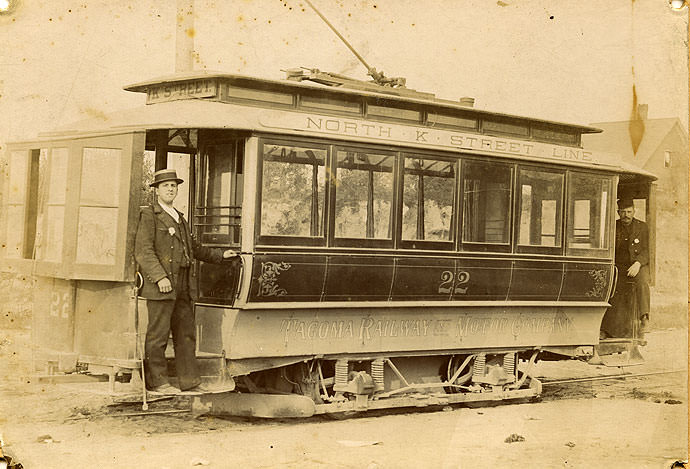 Tacoma Railway and Motor Company streetcar, North K Street Line, 1899