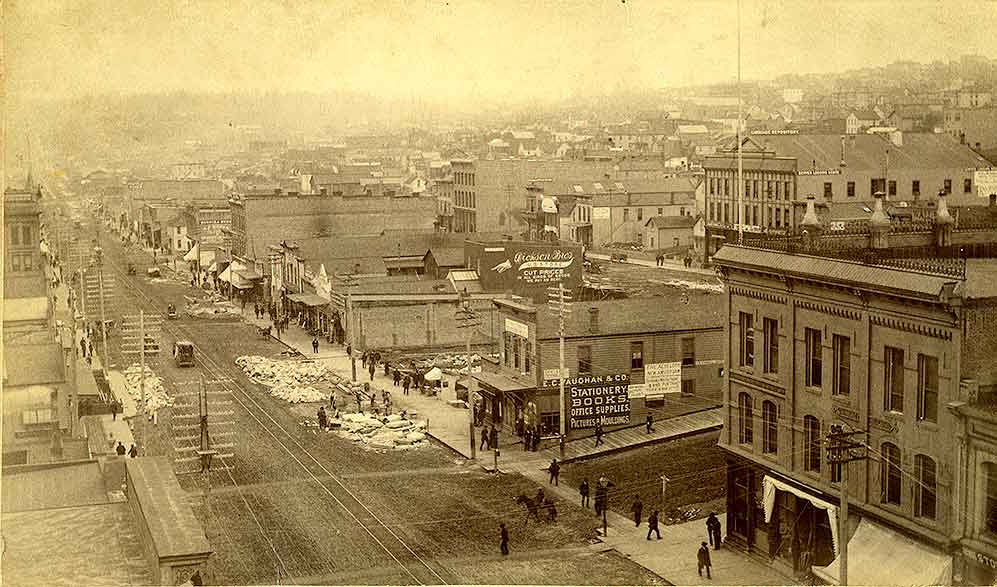 Pacific Avenue, Tacoma, 1889