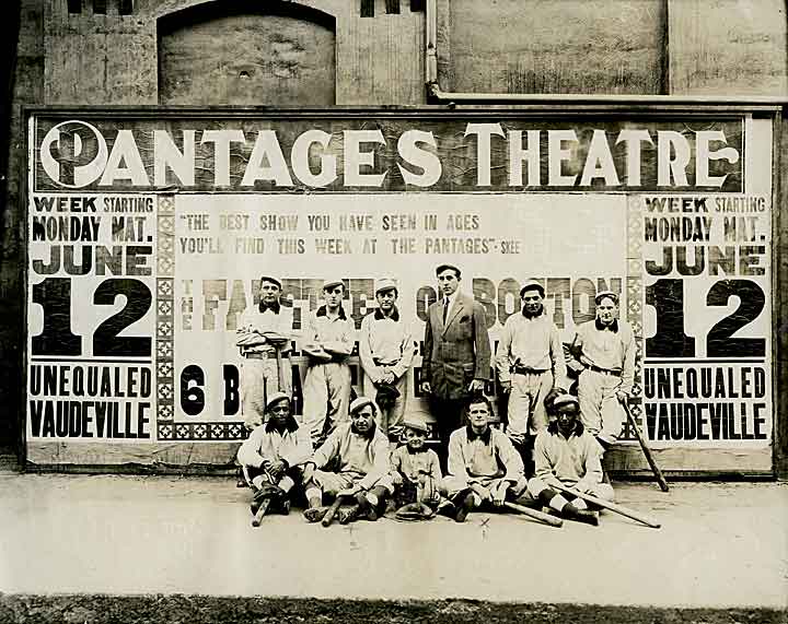 Pantages Theatre Baseball Team, Tacoma, 1911