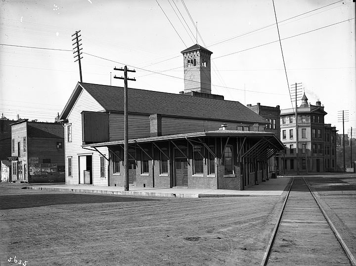 Puget Sound Electric Railway Depot at Tacoma Station, 1904