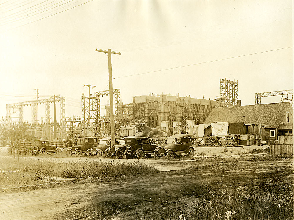 Construction, Cushman Substation, Tacoma, 1925