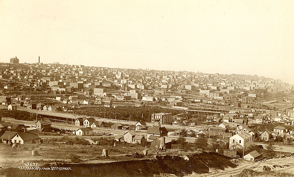 Tacoma 1891 from 35th Street, 1891