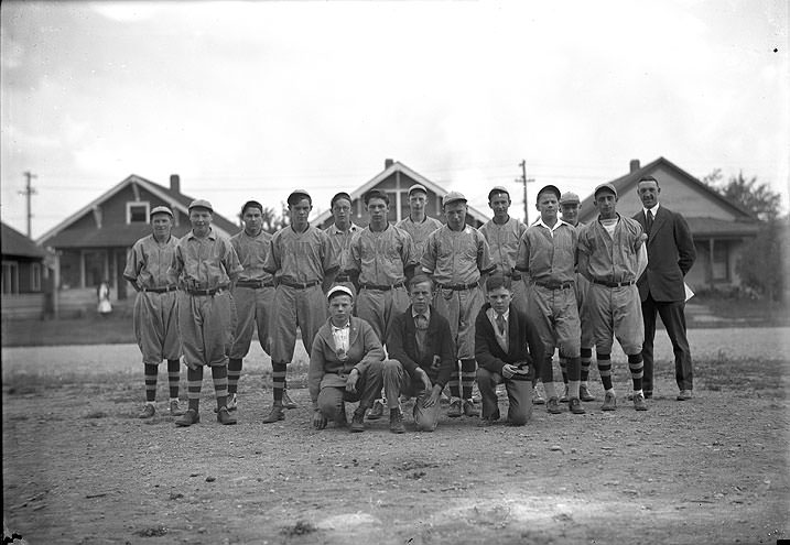 Gault School Baseball Team, Tacoma, 1918