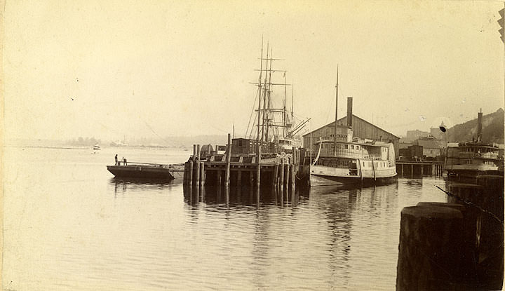 S.S. Idaho on Tacoma Waterfront, 1888
