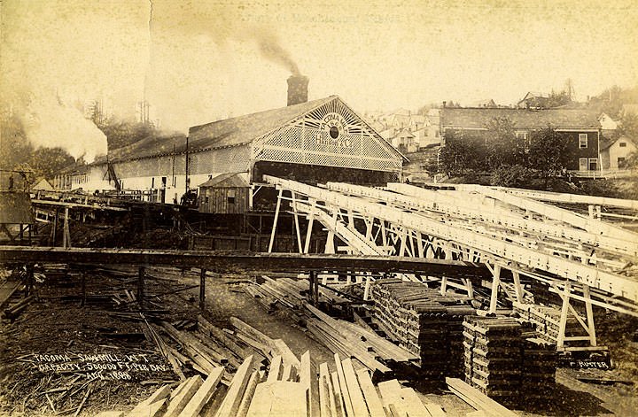 Tacoma Sawmill, Capacity, 500,000 Ft. per Day, 1888