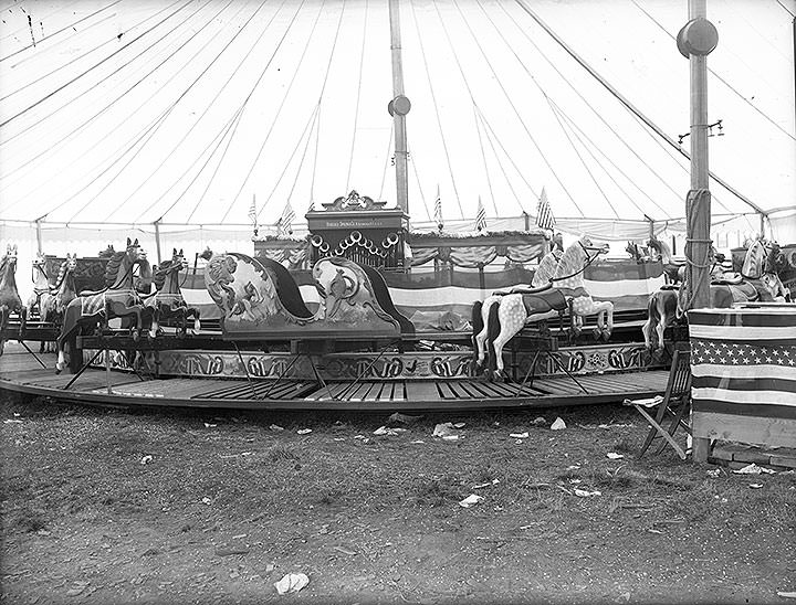 Birschell-Spillman Company carousel, probably Tacoma, 1905