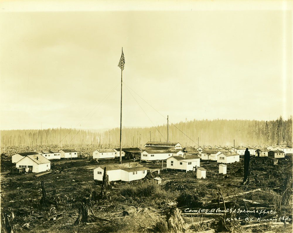 Camp No. 3 St. Paul and Tacoma Lbr. Co., 1908