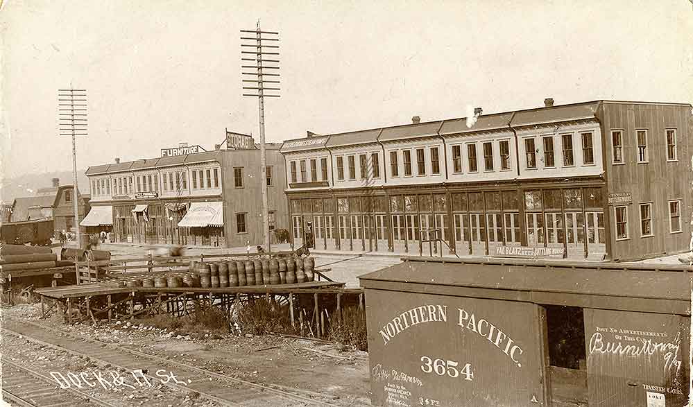 Dock & 17 St., Tacoma, 1891