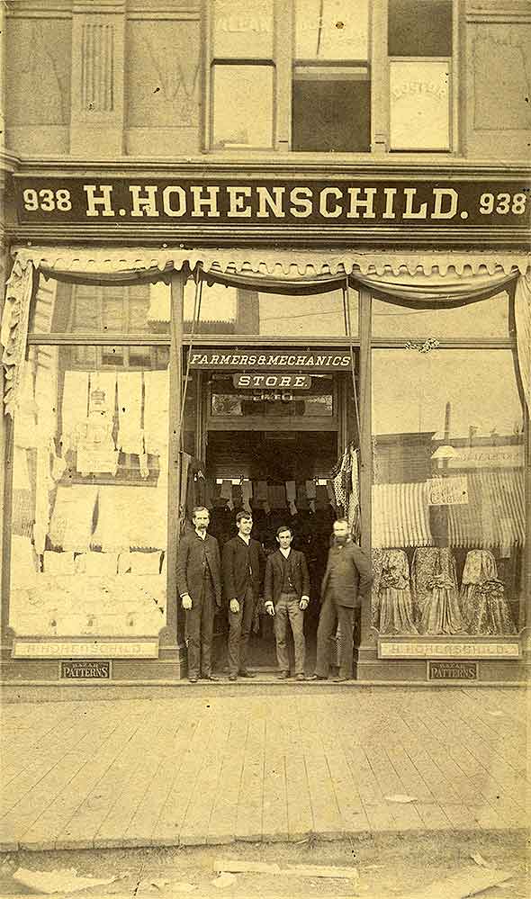 H. Hohenschild, Dry Goods, Tacoma business, 1889