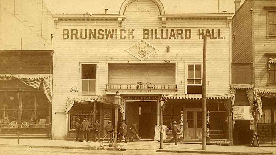 Brunswick Billiard Hall, 1307 Pacific Ave, Tacoma, 1892