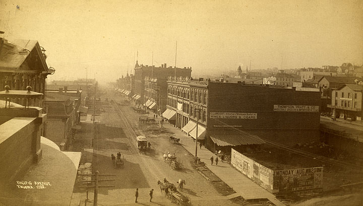 Pacific Avenue, Tacoma, 1888