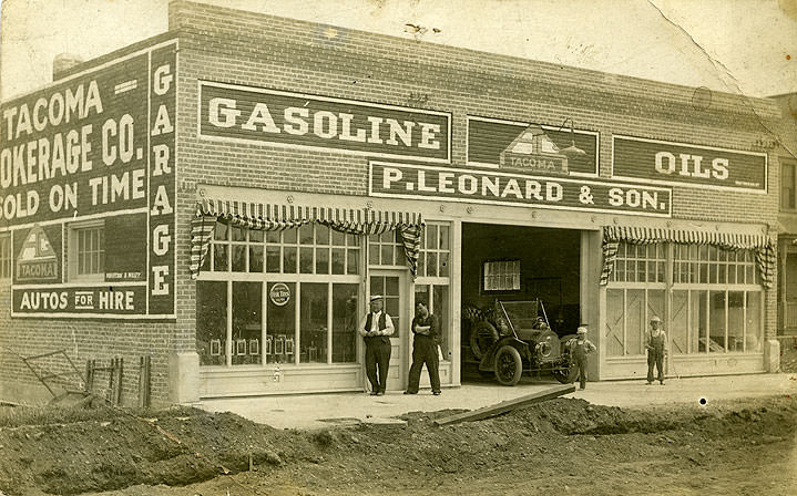 P. Leonard & Son, 5617-21 South Union Street, Tacoma, Auto Brokerage, 1914