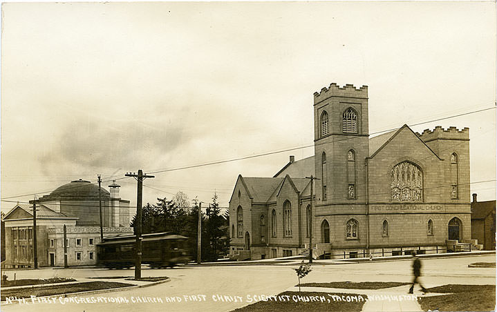 First Congregational Church and First Christ Scientist Church, Tacoma, 1910