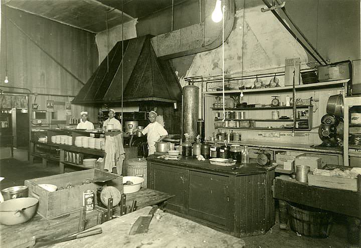 Kitchen, Owl Cafe, Tacoma, 1928